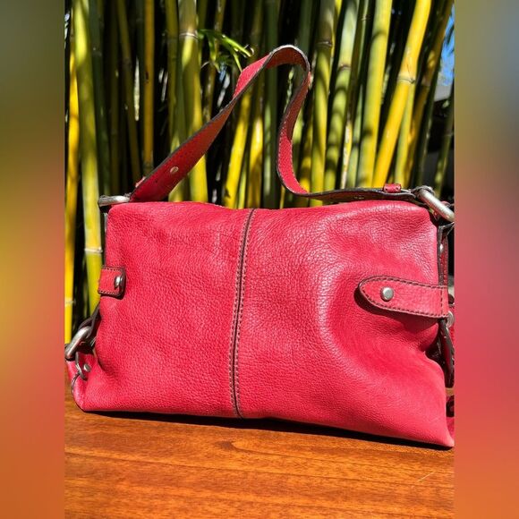 FOSSIL Vintage red bag 🔥 excellent condition 🔥 beautiful 🔥 - Picture 6 of 12
